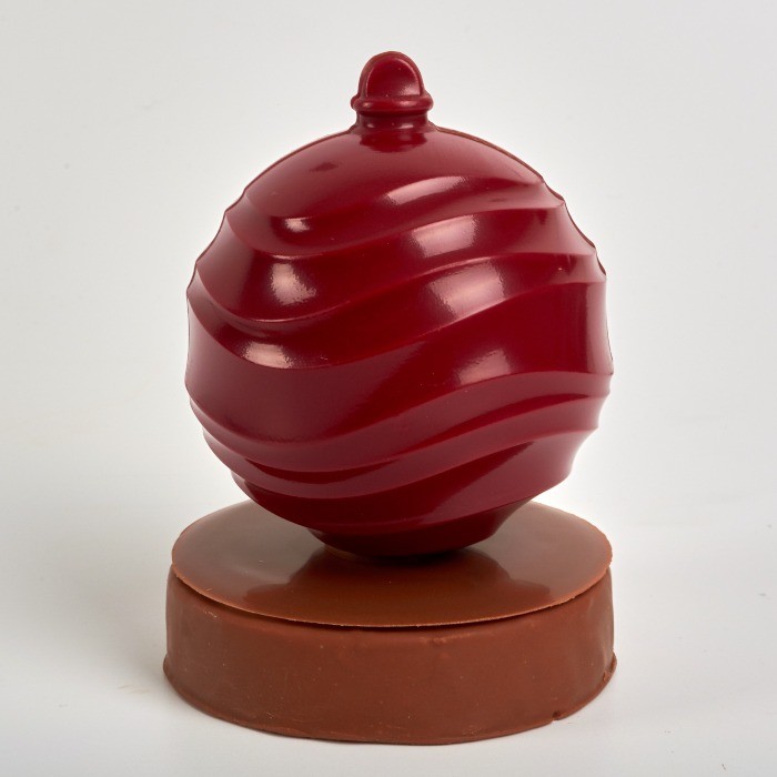 Boule de Noël : Gourmande en Chocolat et Praliné - Stéphane Pasco, Chocolatier