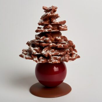 Sapin de Noël Croc, au Chocolat Lait et Amandes caramélisées de Stéphane Pasco