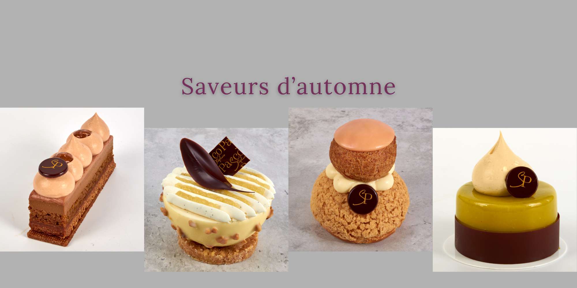 Nouvelles Pâtisseries de l'Automne 2024 du Pâtissier nantais Stéphane Pasco