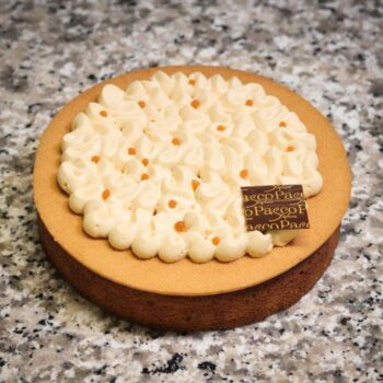 Tarte Poire, aux saveurs de Caramel, Tonka et Vanille, de Stéphane Pasco, artisan Pâtissier à Nantes et Vertou