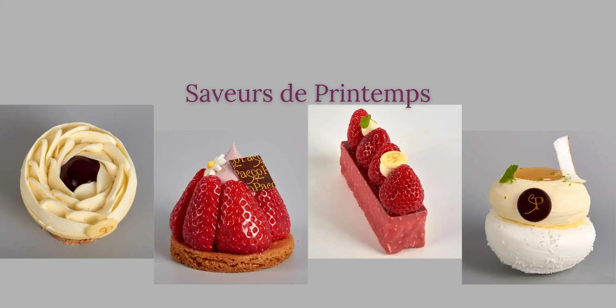 Nouvelles Pâtisseries de printemps du Pâtissier nantais Stéphane Pasco